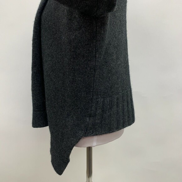 Vince Open Front Cardigan Sweater Small Gray Wool Yak Alpaca Cashmere - Picture 3 of 9